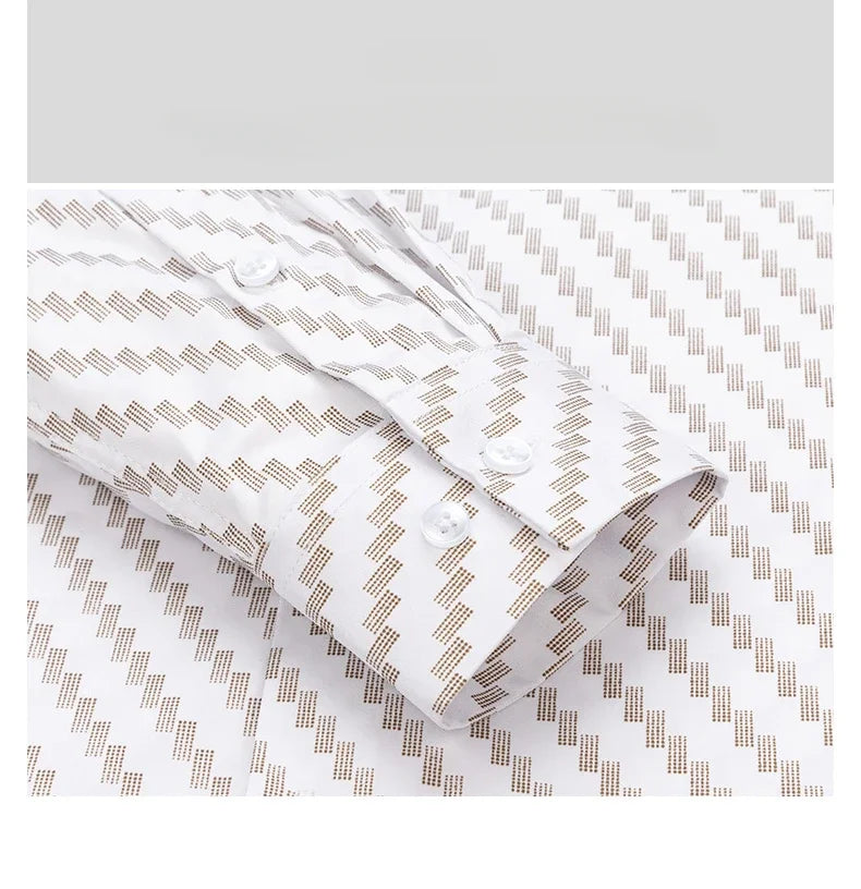 Camisa Hombre Estampada Vintage Slim Fit - Manga Larga Cuadros Suave Fashion Designer