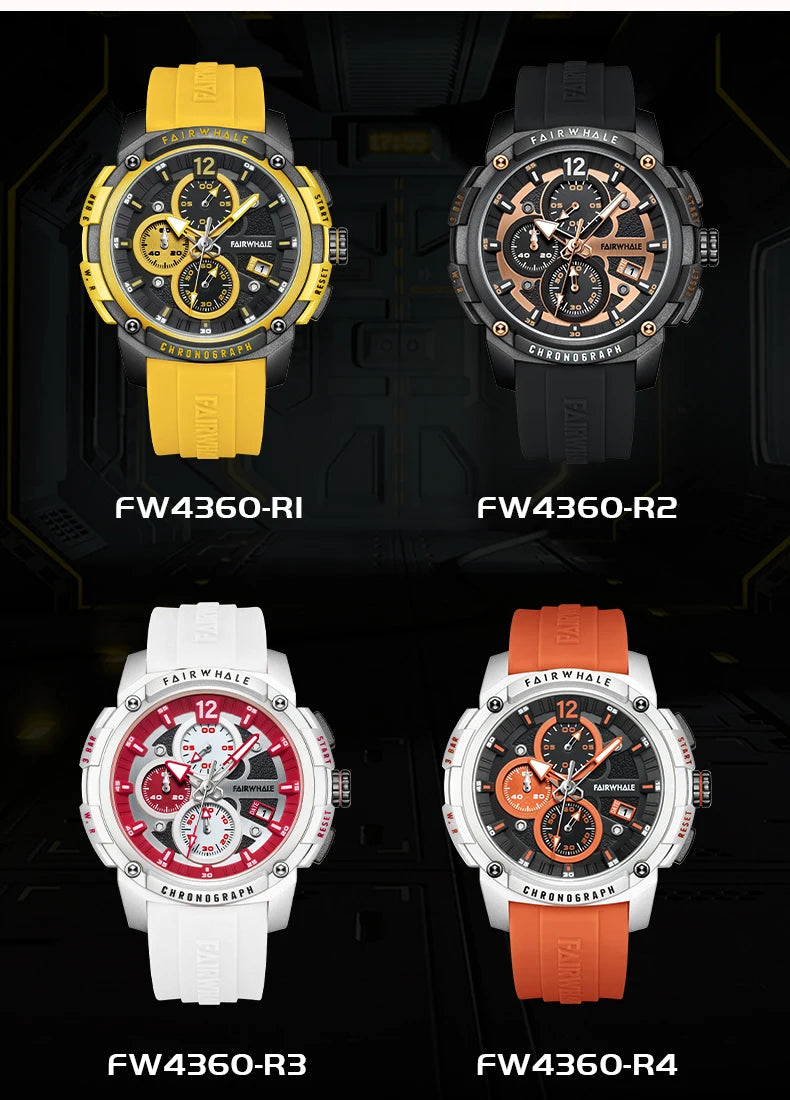 Reloj Mark Fairwhale 4360 Deportivo - Cuarzo Silicona Multifunción Resistente al Agua