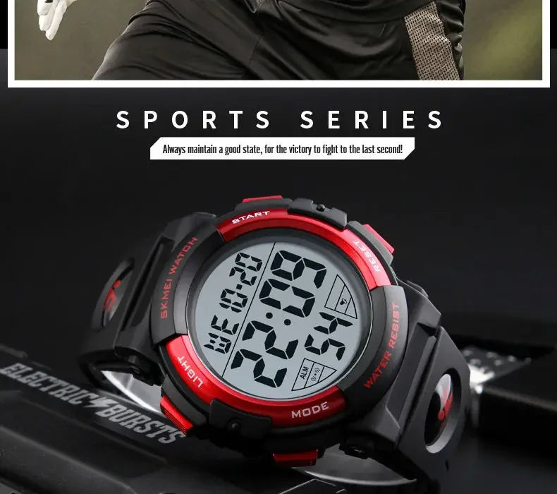 Reloj Deportivo Hombre SKMEI 1258 Digital - Multifunción Militar 5ATM Resistente al Agua Outdoor