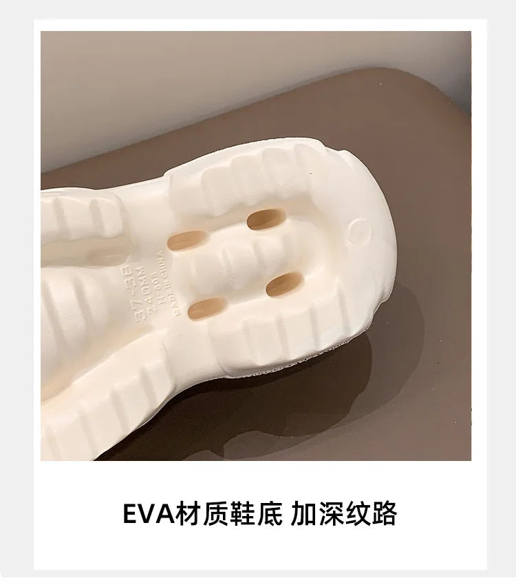 Sandalias Plataforma Mujer Playa - Chanclas Suela Gruesa Antideslizantes Ligeras Verano