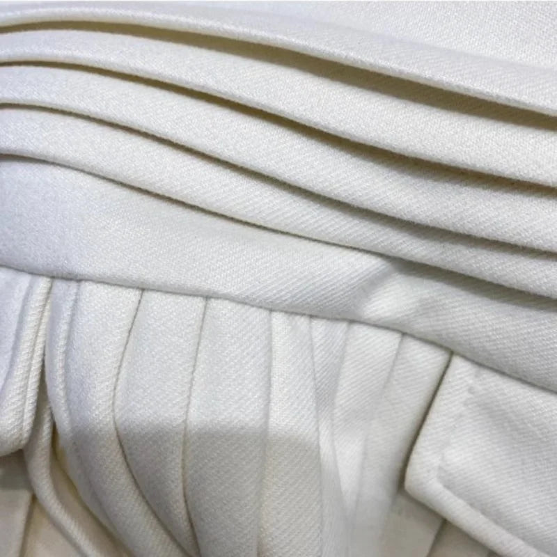 Falda Plisada Mujer Lana - Falda Mini Cintura Alta Otoño Elegante