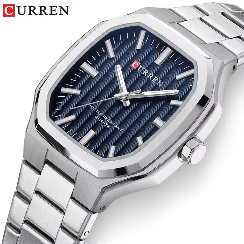 Reloj CURREN 8458 para Hombre - Cuarzo Business Resistente al Agua con Correa de Acero