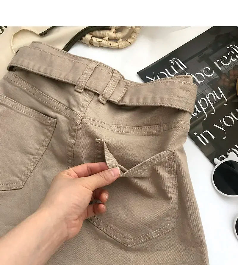 Falda Denim Mini Mujer Cargo - Falda Vaquera Bolsillos Cintura Alta 2025