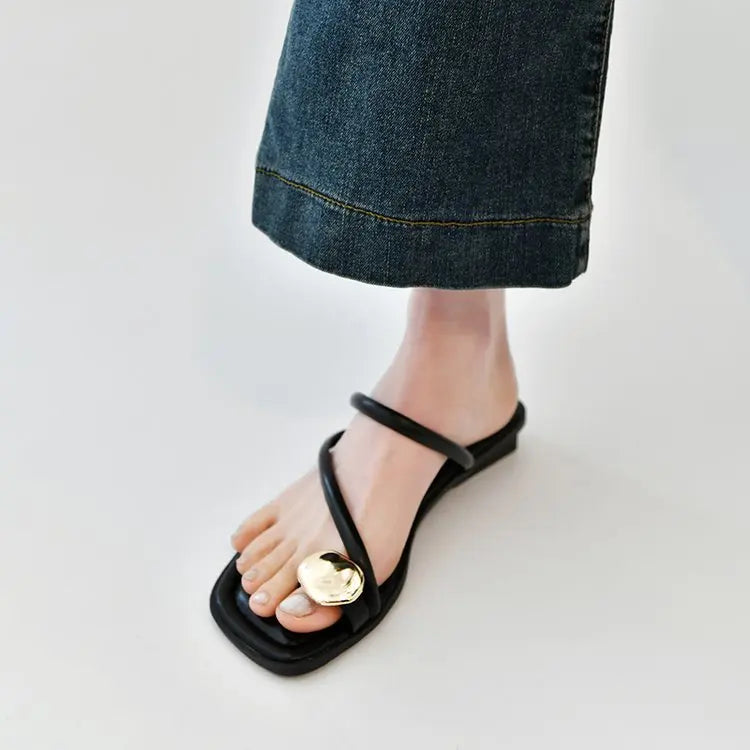 Sandalias Tacón Bajo Mujer 2025 - Zapatos Clip Toe Walking Verano Fashion