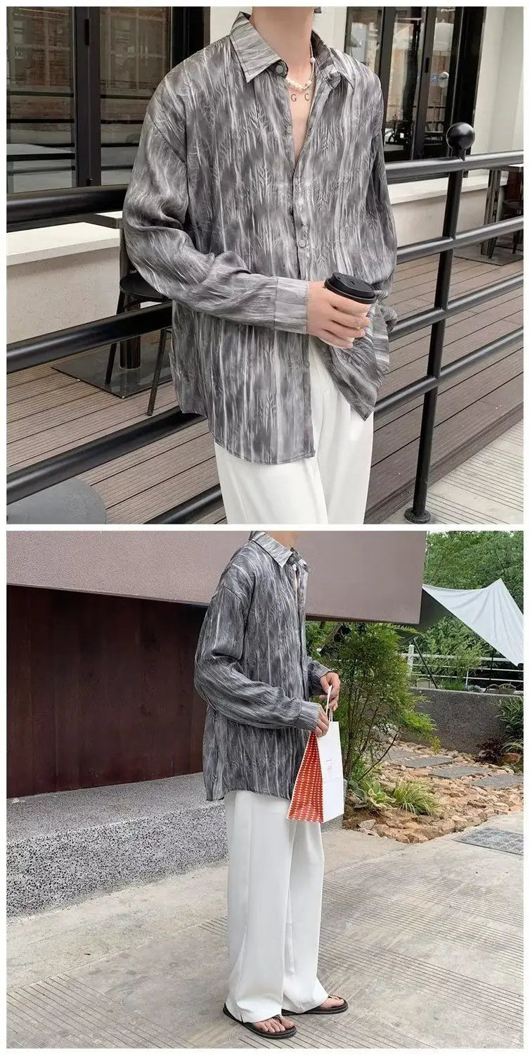 Camisa Hombre Casual Manga Larga Otoño - Protección Solar Marca Trendy