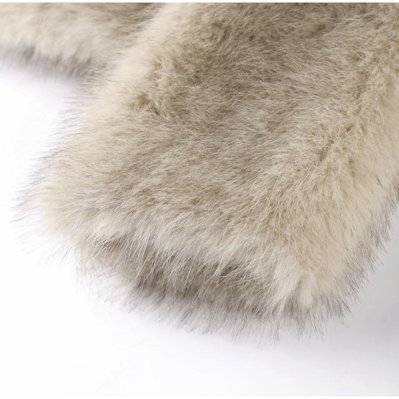 Chaqueta Piel Mujer Elegante - Chaqueta Cuello Alto Holgada 2025