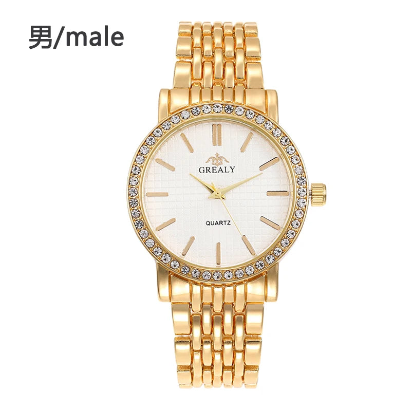 Reloj Pulsera Mujer Diamantes - Números Romanos Acero Pareja
