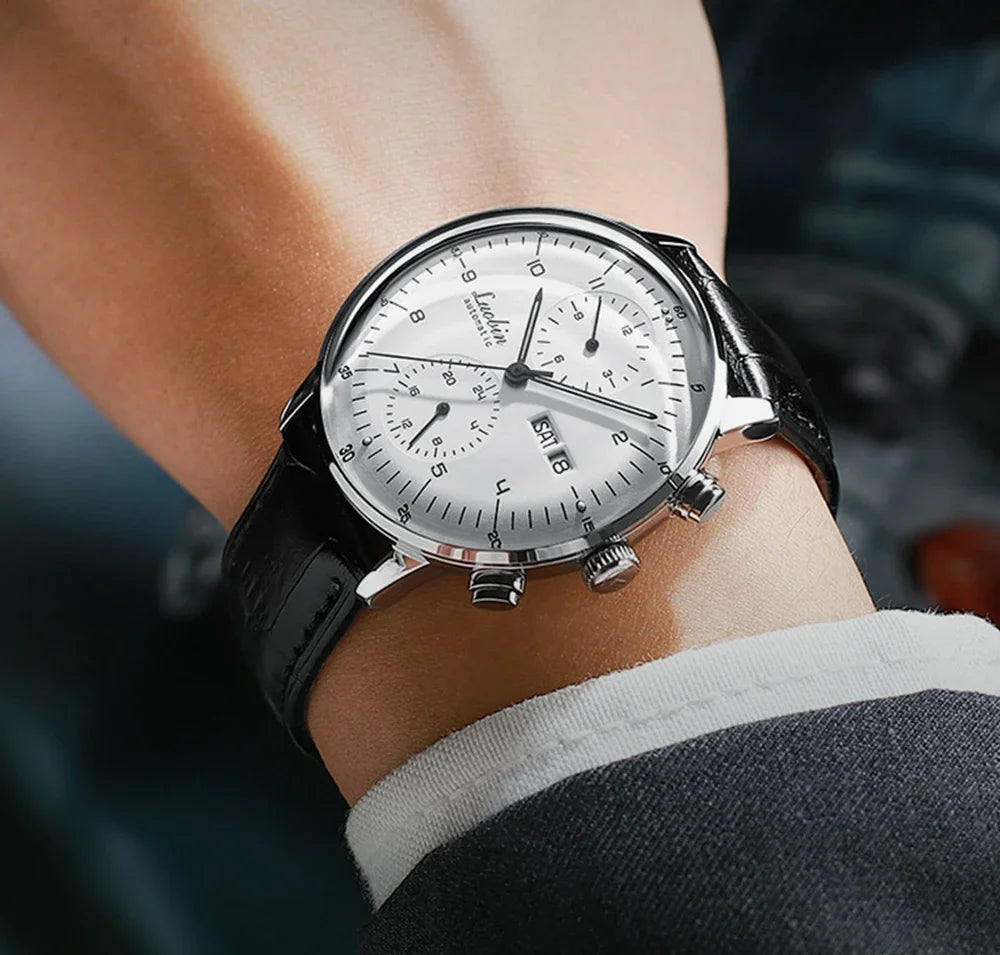 Reloj Mecánico Automático Business 2023 - Acero Inoxidable Luminoso Diseñador