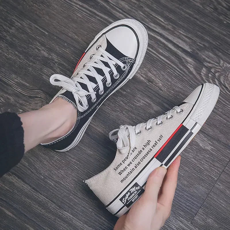 Sneakers High Top Mujer Designer - Zapatillas Canvas Plataforma Talla Grande