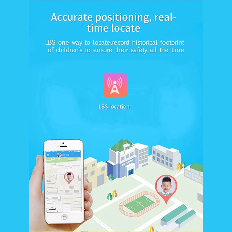Smartwatch para Niños - Localización Cámara Vídeo Música Juegos Alarma