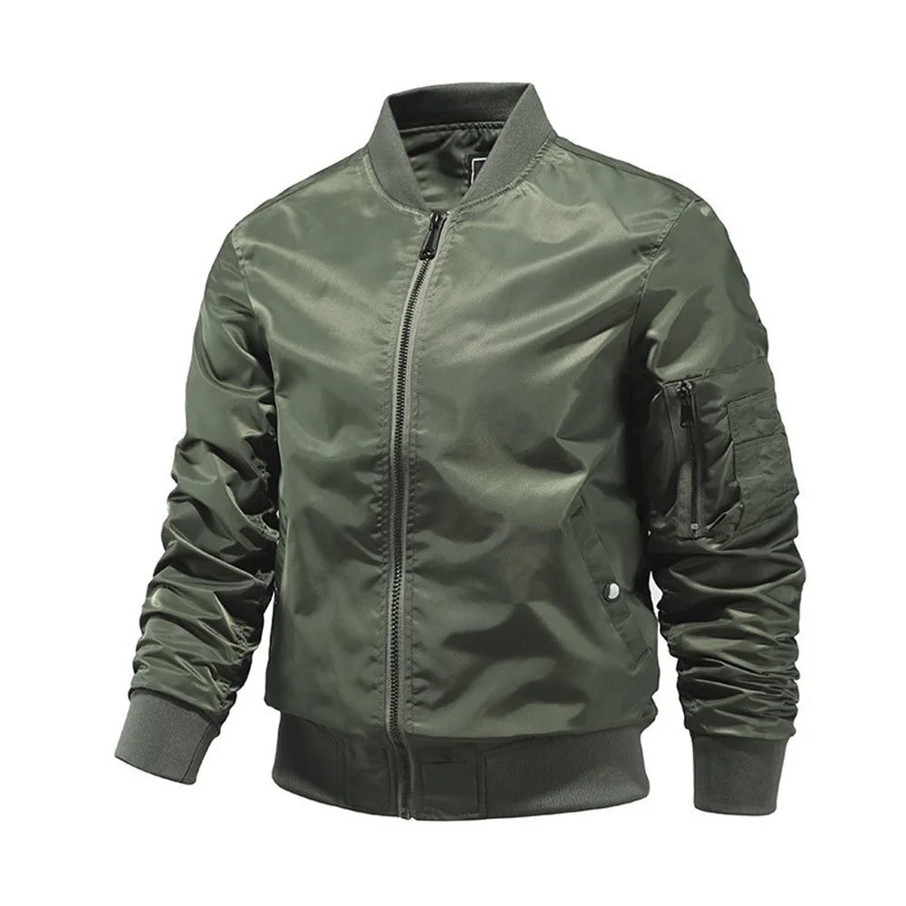 Chaqueta Bomber MA1 Air Force Hombre - Jacket Fino Ajustado M-5XL