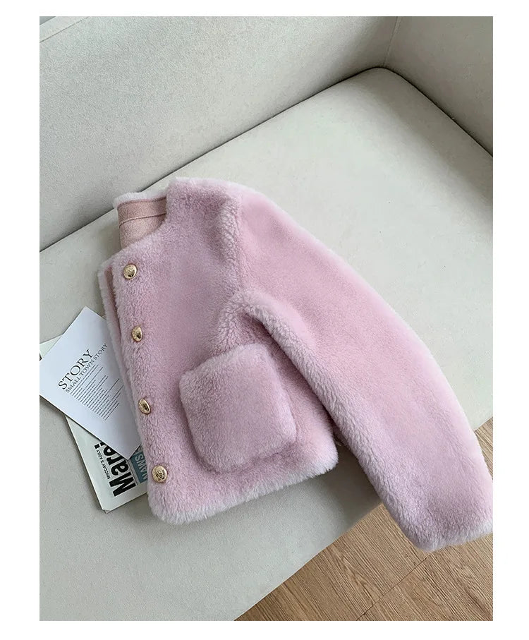 Chaqueta Piel Oveja Mujer Genuina - Chaqueta Shearling Cordero Invierno