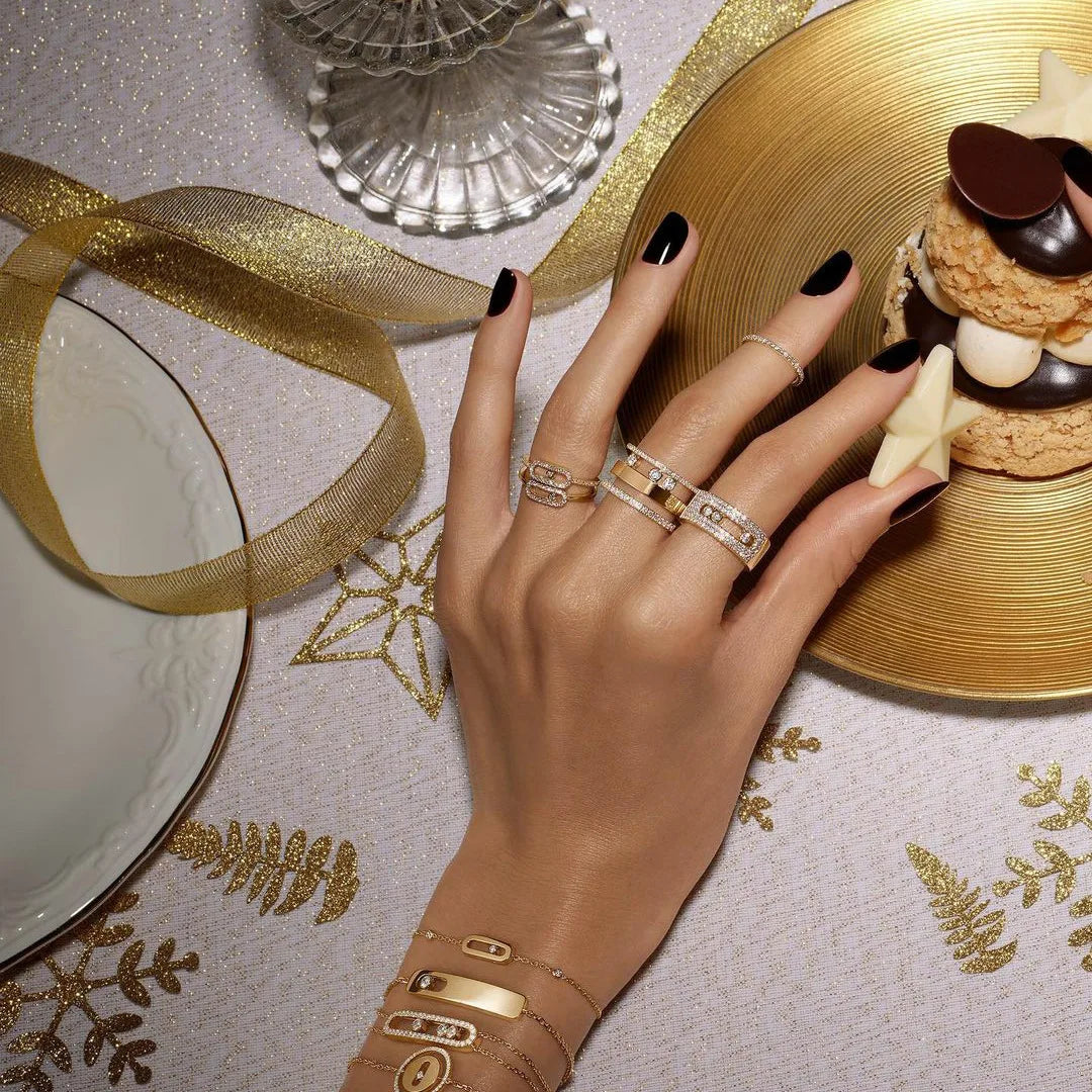 Anillos Apilables Inicial Brasil - Lujo Elegante Circonita Boda