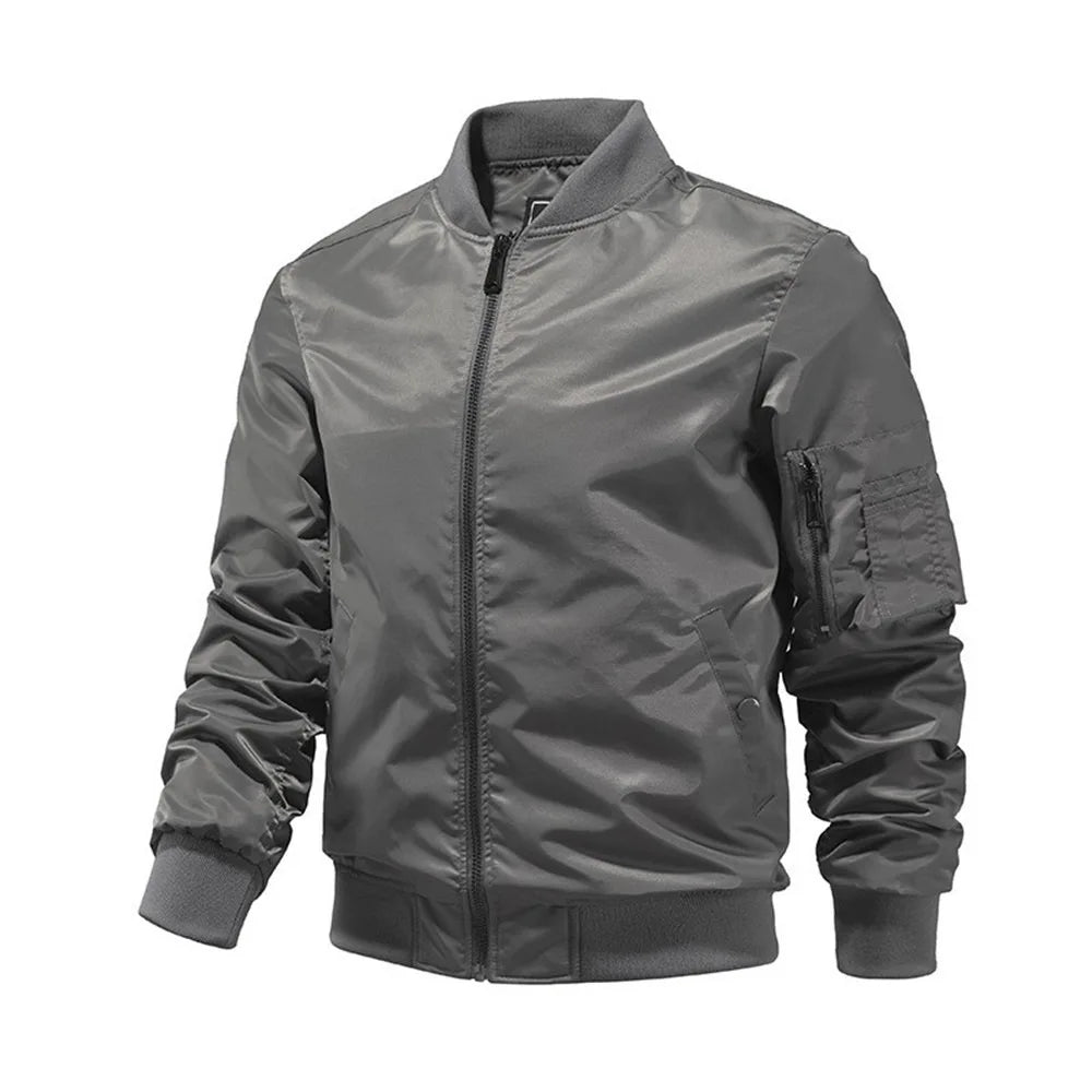 Chaqueta Bomber MA1 Air Force Hombre - Jacket Fino Ajustado M-5XL