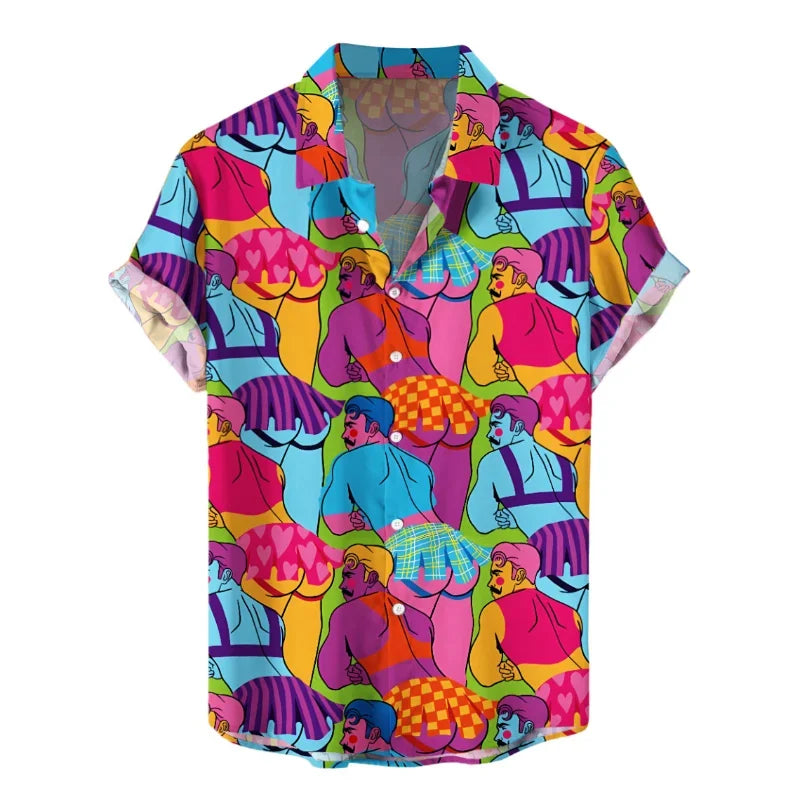Camisa Hawaiana Hombre Verano - Manga Corta Casual Fashion Suelta Transpirable