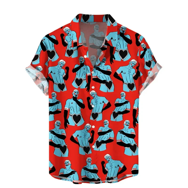 Camisa Hawaiana Hombre Verano - Manga Corta Casual Fashion Suelta Transpirable