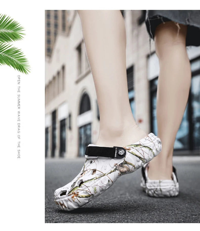 Sandalias Hombre Verano 2024 - Chanclas Casa Jardín Ligeras Antideslizantes