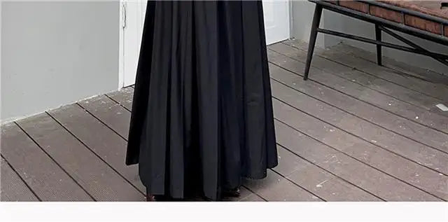 Falda Primavera Mujer Plisada Larga - Falda Color Sólido Elegante Coreana