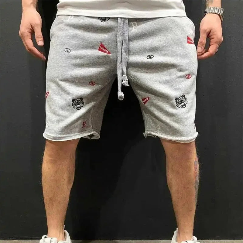 Shorts Cargo Hombre Casuales - Bermudas Bordadas Ajuste Relajado Algodón