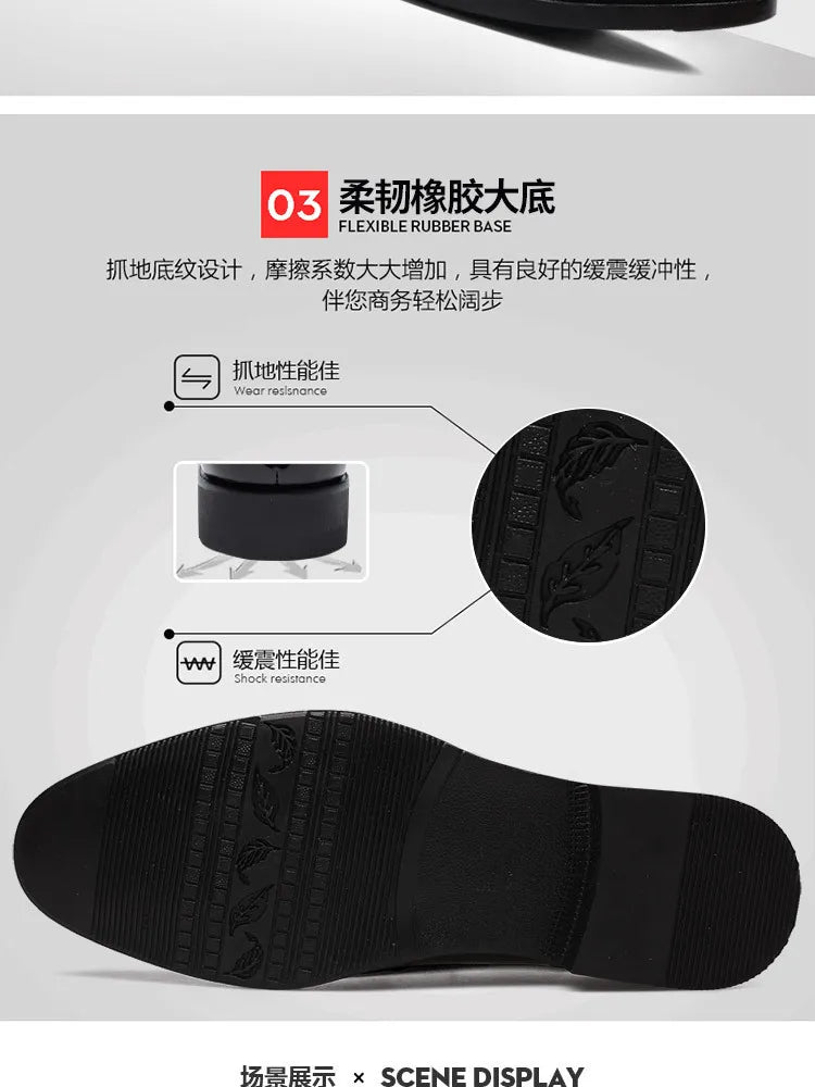 Zapatos Vestir Hombre Business Negros - Clásicos Elegantes Formales Boda Slip-On Oficina Oxford