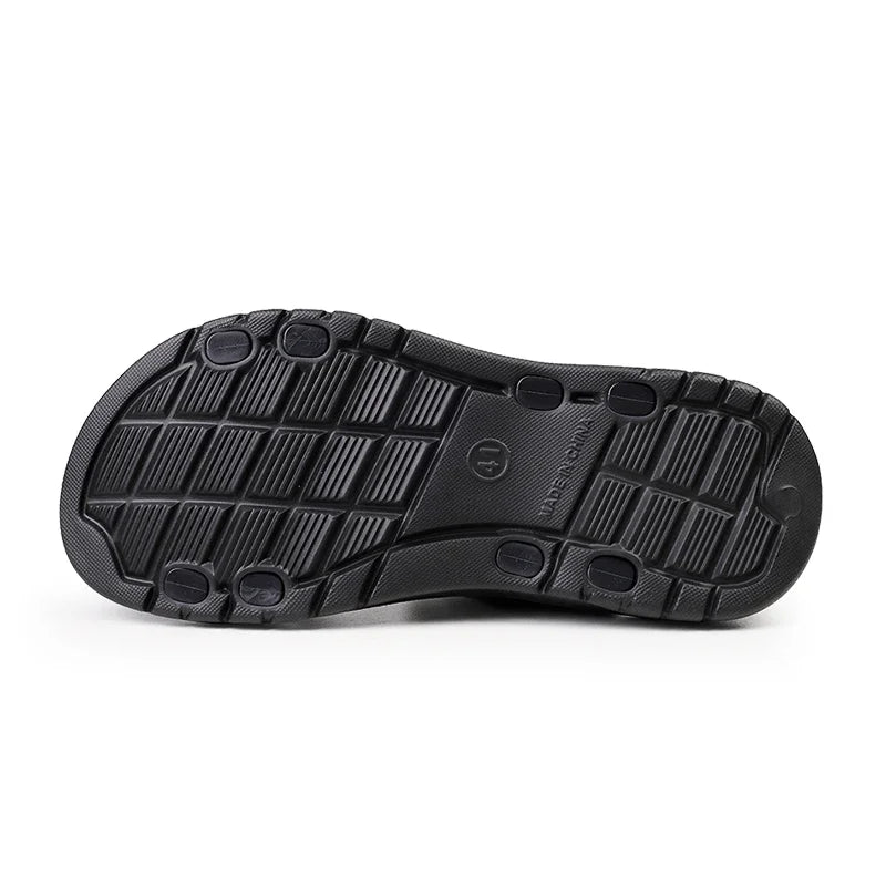 Sandalias Hombre Verano Outdoor - Chanclas Playa Cuero PU Transpirables Romanas
