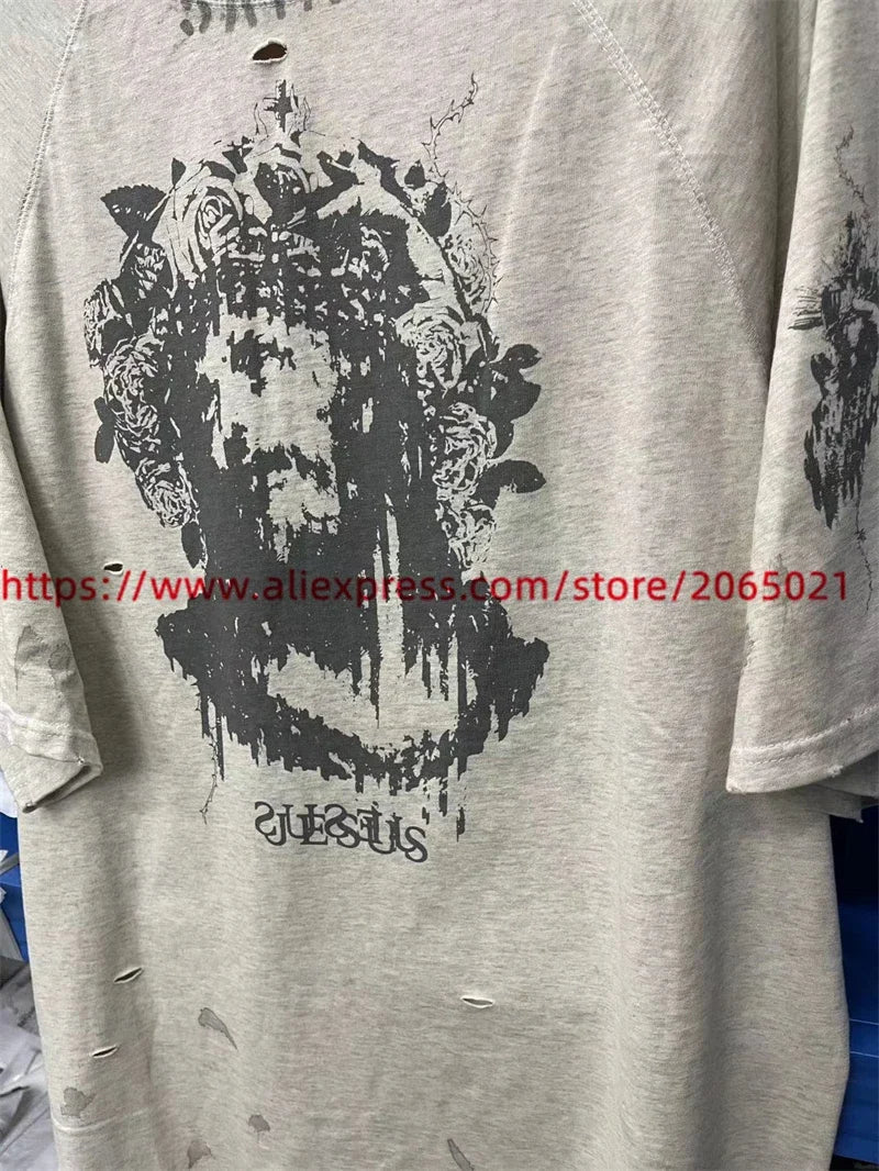 Camiseta Graffiti Saint Retro - Hombre Mujer Vintage Washed