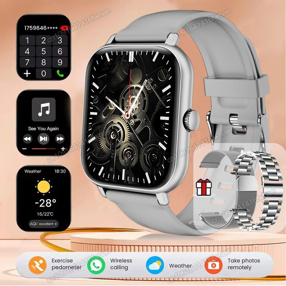 Smartwatch 2.01'' HD para Android iOS - Llamadas Bluetooth Deportivo Música