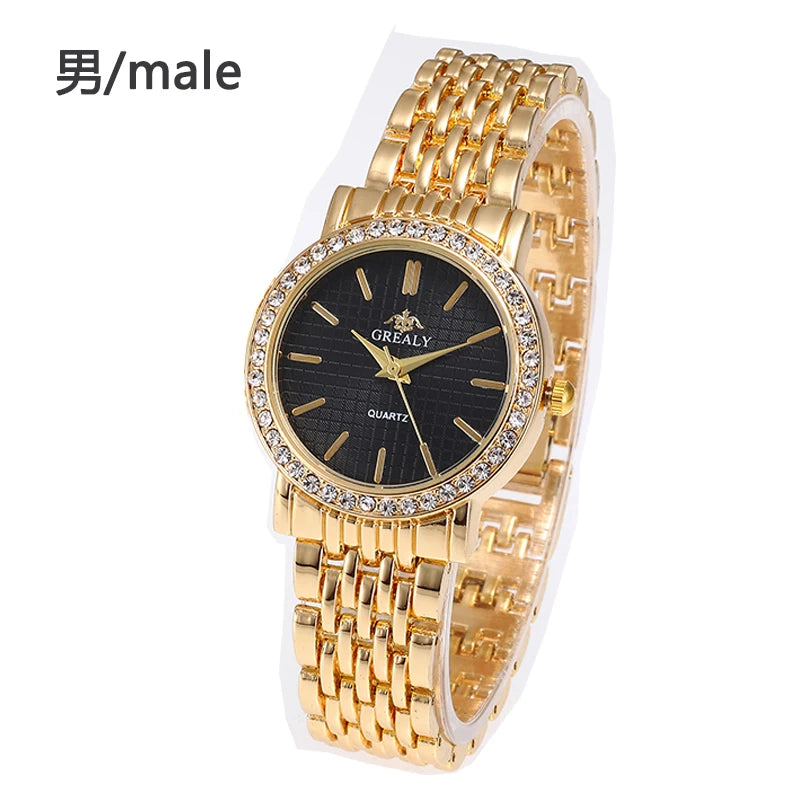 Reloj Pulsera Mujer Diamantes - Números Romanos Acero Pareja