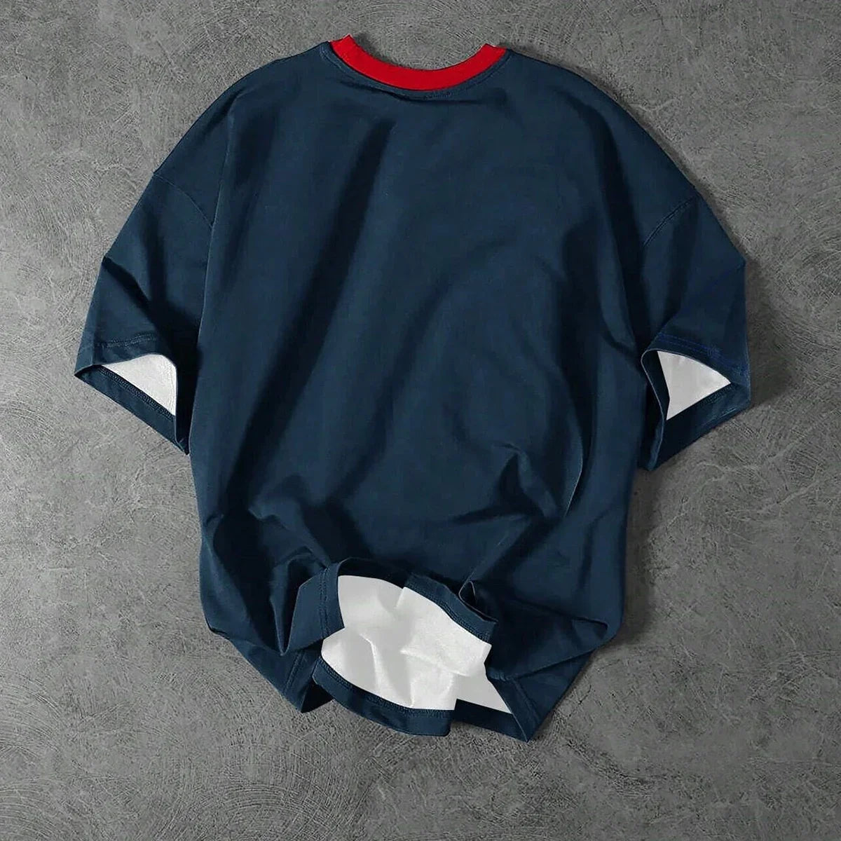 Camiseta Hombre Números Letras - Manga Corta Cuello Redondo Casual