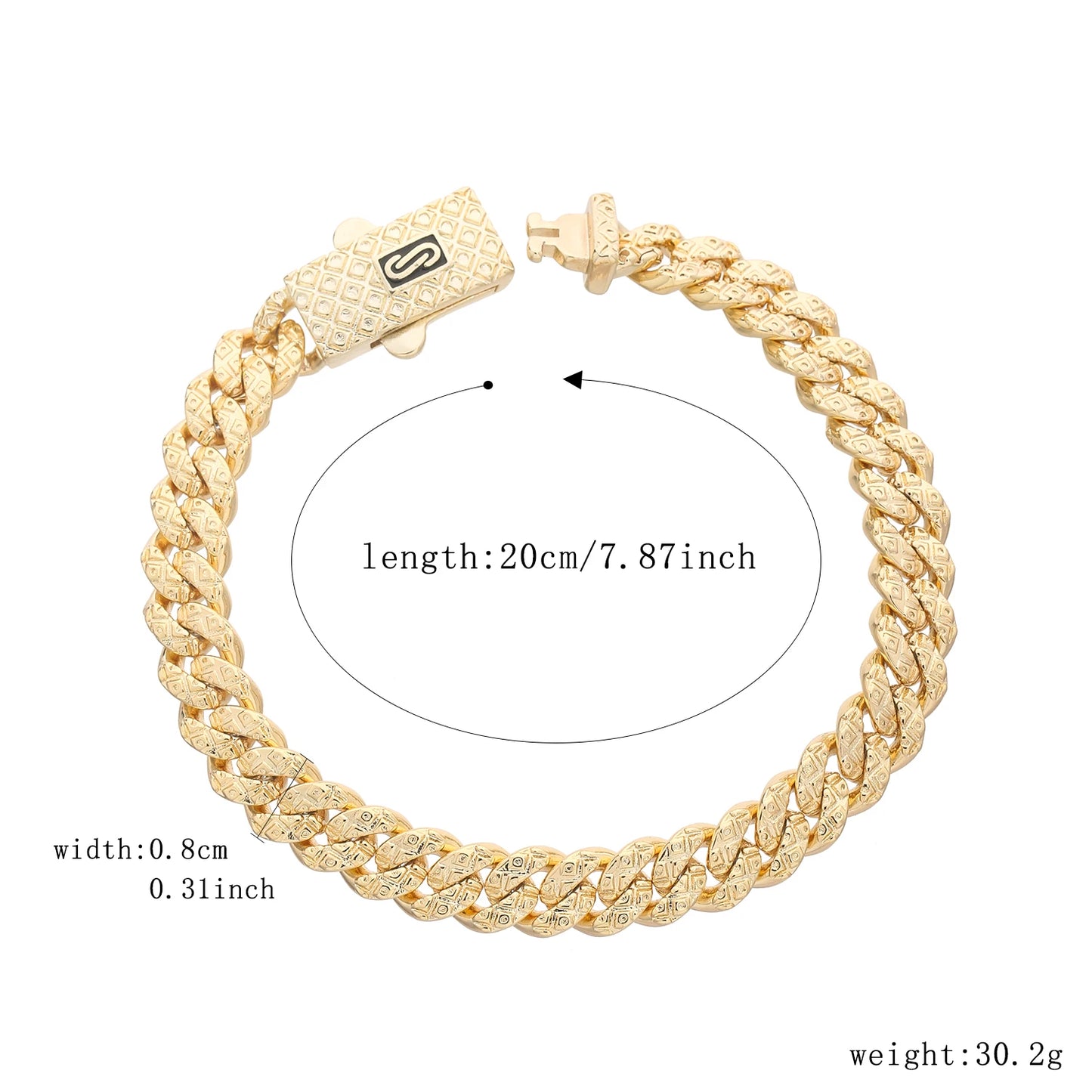 Pulsera Circonita Diamantes Mujer - Chapado Oro 14K Negocios Trendy