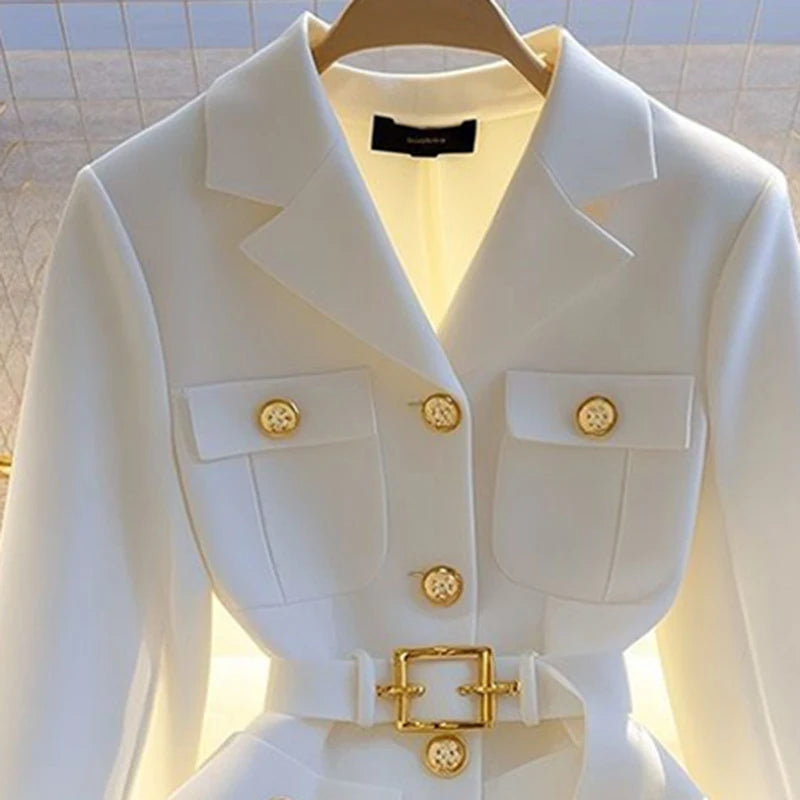 Blazer Mujer Elegante Otoño - Chaqueta Oficina 2025