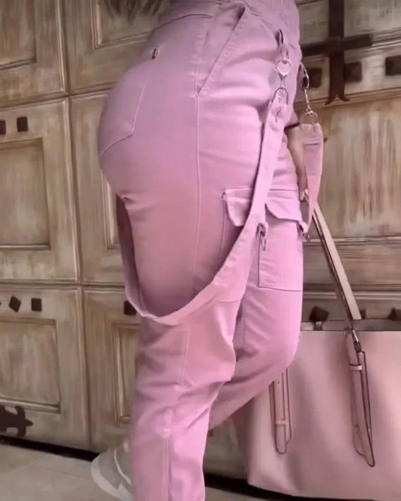 Pantalón Cargo Mujer Streetwear - Pantalón Casual Primavera 2024