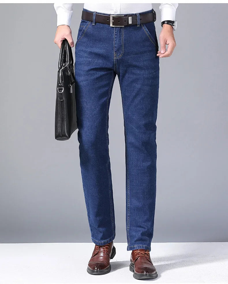 Vaqueros Hombre 2025 Stretch Slim Fit - Jeans Business Cómodos Suaves Marca