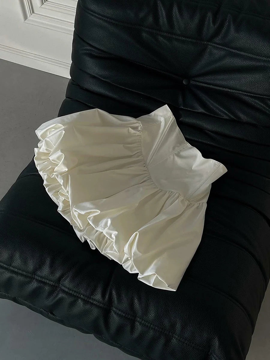 Falda Y2K Mujer Bubble Mini - Falda Globo Cintura Alta Fiesta 2000s