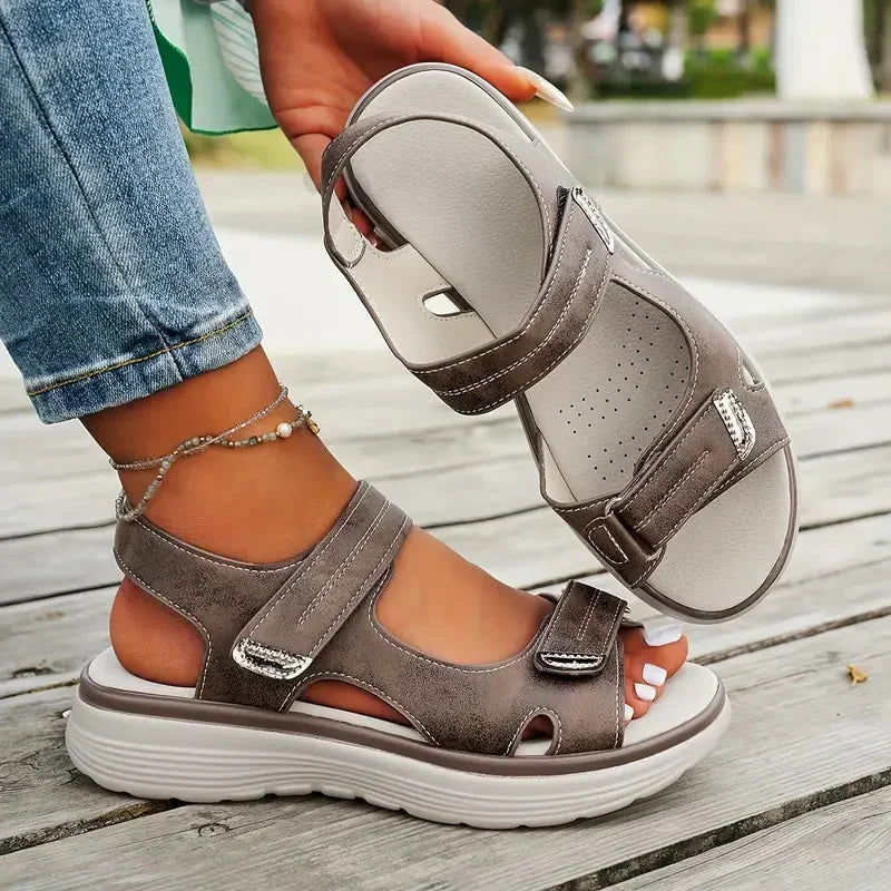 Sandalias Plataforma Mujer 2025 - Zapatos Viaje Playa Ligeras Duraderas