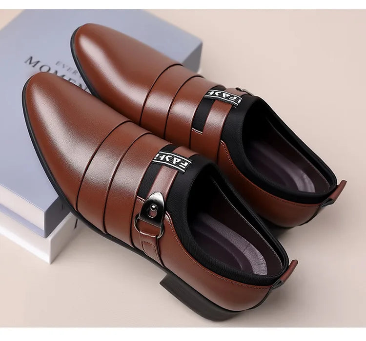 Zapatos Vestir Hombre Slip-On - Formales Boda Oficina Trabajo Loafers Elegantes