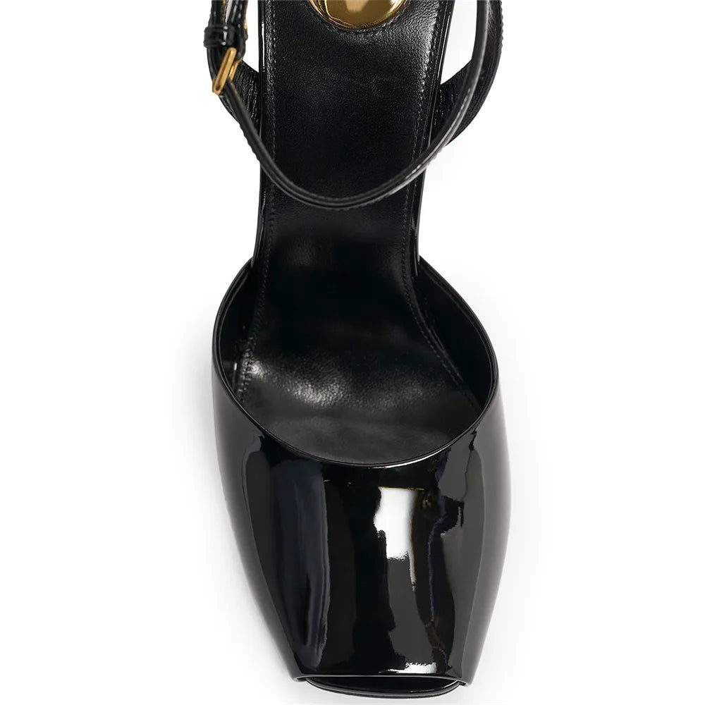 Sandalias Plataforma Mujer Satén 2025 - Zapatos Tacón Chunky Tiras Primavera