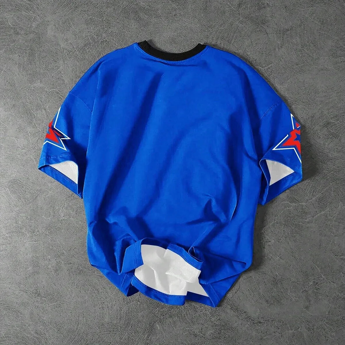 Camiseta Hombre Números Letras - Manga Corta Cuello Redondo Casual