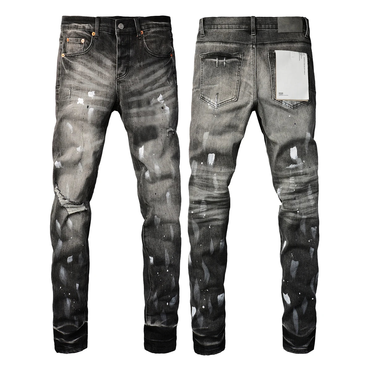 Vaqueros Hombre 2025 High Street Rotos - Jeans Skinny Desgastados Azul Cintura Baja Fashion