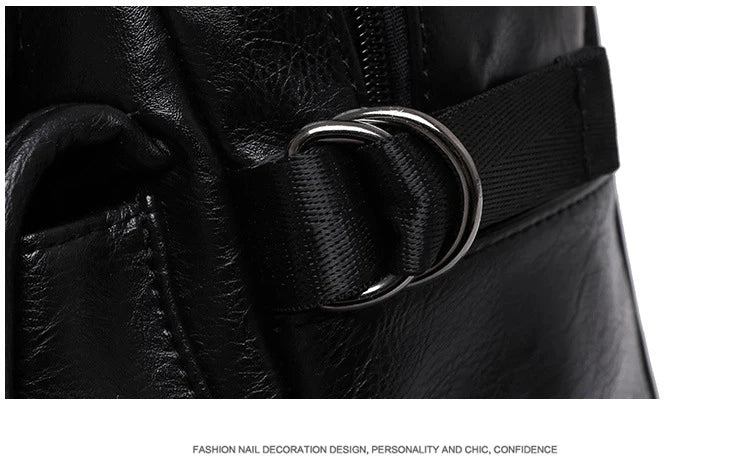 Mochila Cuero 2023 Alta Calidad Fashion - Estudiante Business Portátil Escolar Coreana