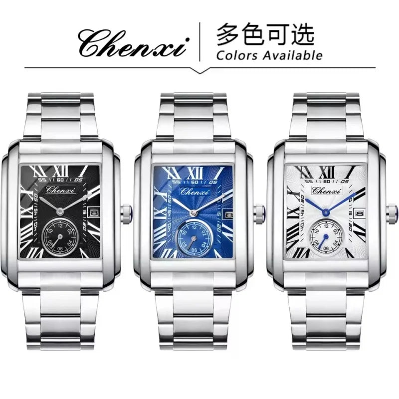 Reloj CHENXI 8216 Business - Cuarzo Simple Acero Inoxidable Plateado