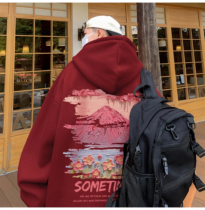 Sudadera Hombre Oversized Blanca 5XL - Hoodie Plain Casual