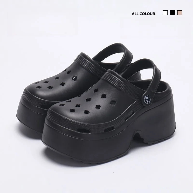 Zuecos Plataforma Chunky Mujer 2025 - Sandalias EVA Antideslizantes Verano