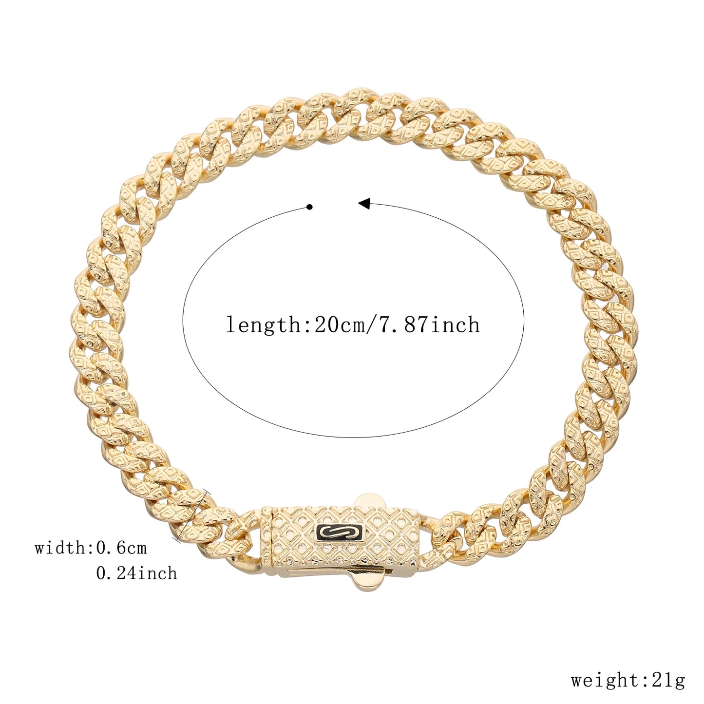 Pulsera Circonita Diamantes Mujer - Chapado Oro 14K Negocios Trendy