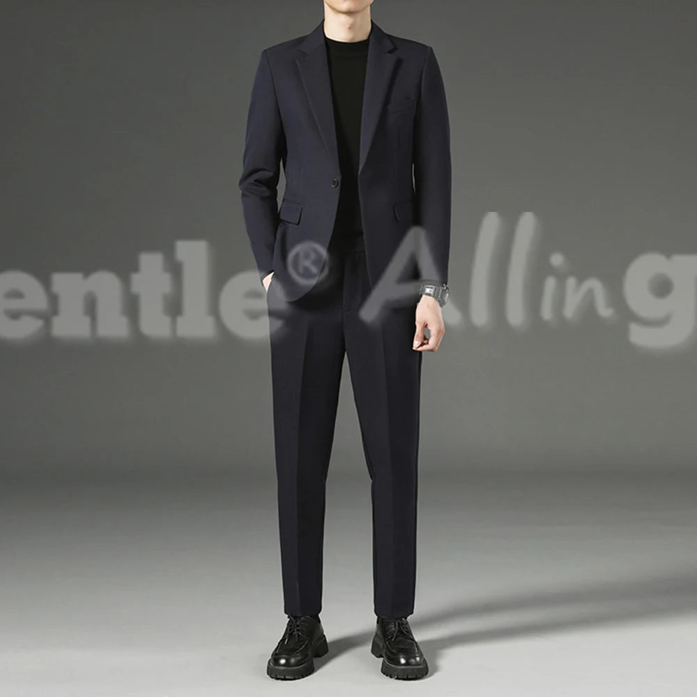 Traje Hombre Classic Fit 2 Piezas - Blazer y Pantalón Formal Business Boda Oficina