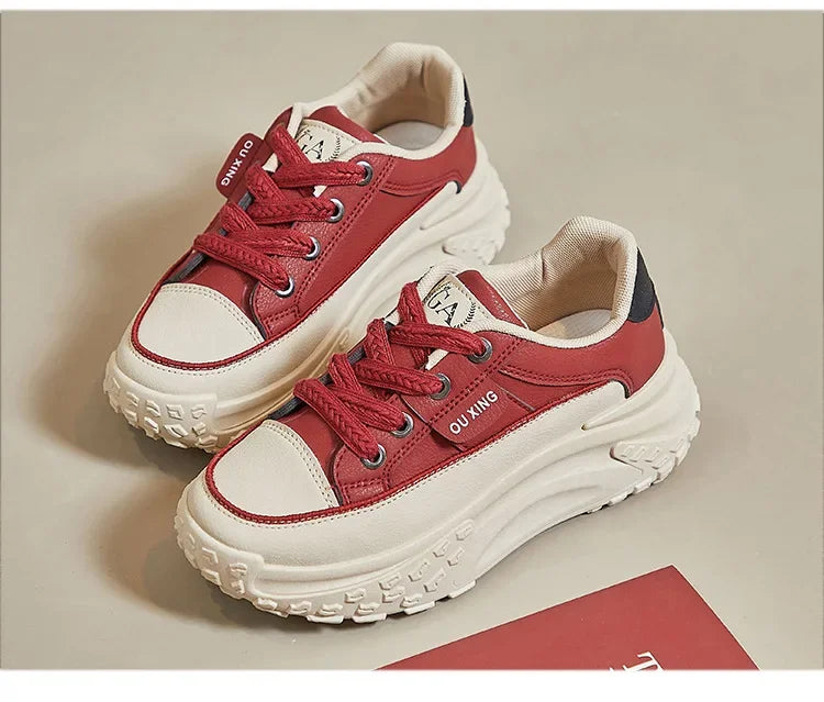 Sneakers Casual Plataforma Mujer - Zapatillas Designer Versátiles Premium