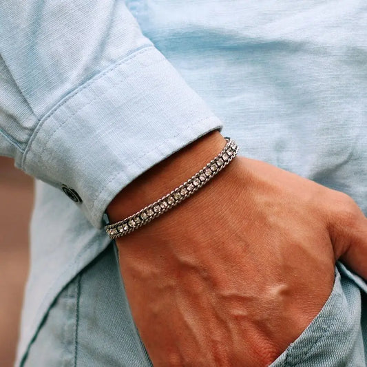 Pulsera Hombre Deportiva Moto - Circonita Lujo Outdoor