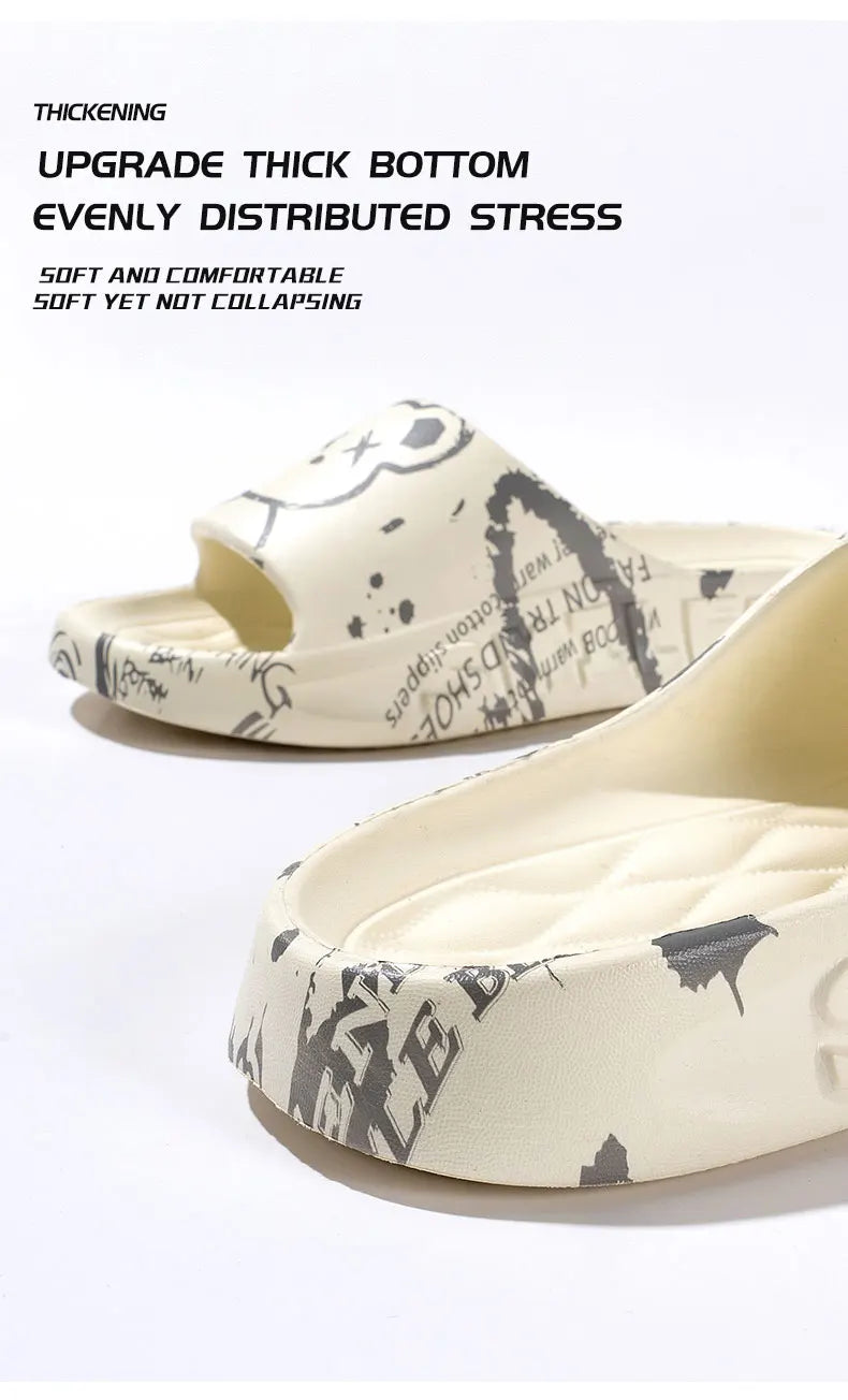 Chanclas Hombre Baño Verano - Pantuflas Interior Exterior Antideslizantes