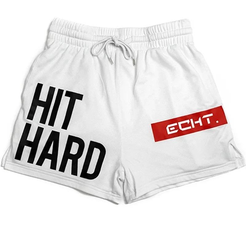 Shorts Deportivos Hombre Fitness Playa - Pantalones Malla Transpirable 2024