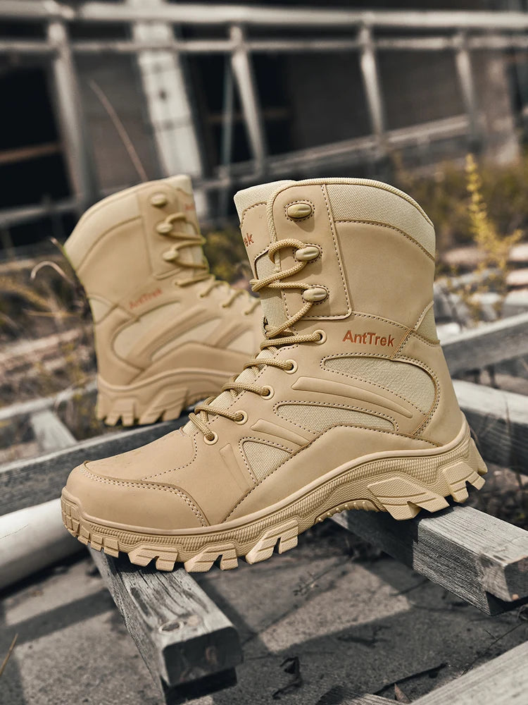 Botas Hiking Hombre High-Top Outdoor - Senderismo Cálidas Cómodas Casual Invierno